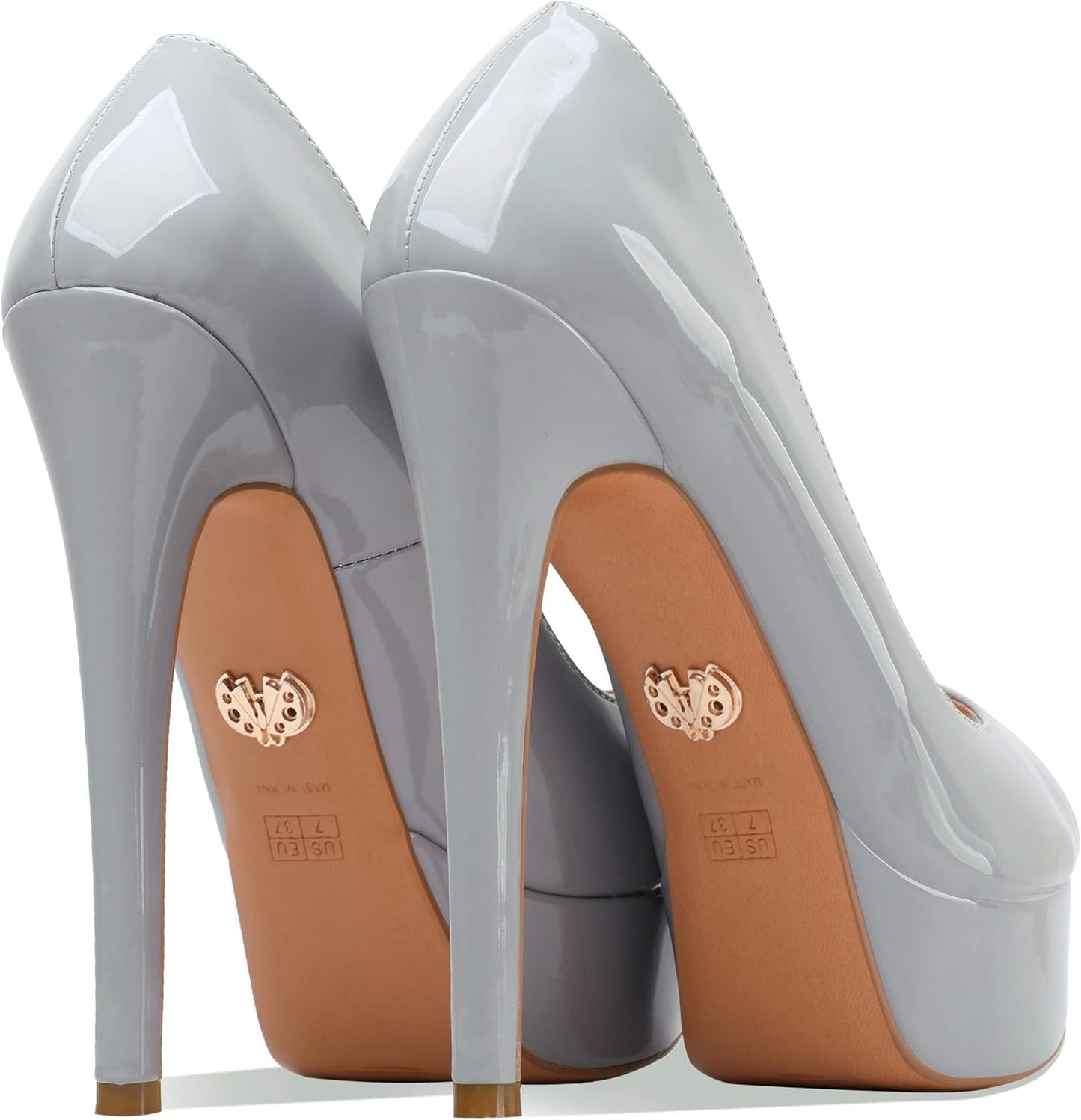 Danielle - Women'S Classy & Elegant Peep Toe Pumps with 6" Stiletto High Heels & 1.5" Platform. Handmade to Perfection.
