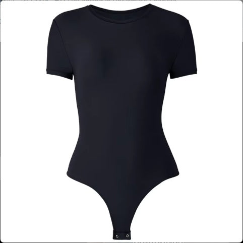 Shapewear Crew Neck Short Sleeve Bodysuit