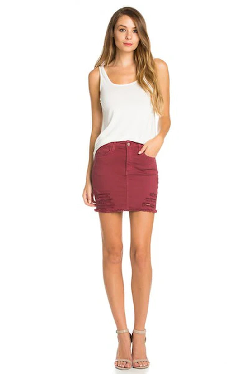 Jeans Mini Skirts Vintage Denim Western Style