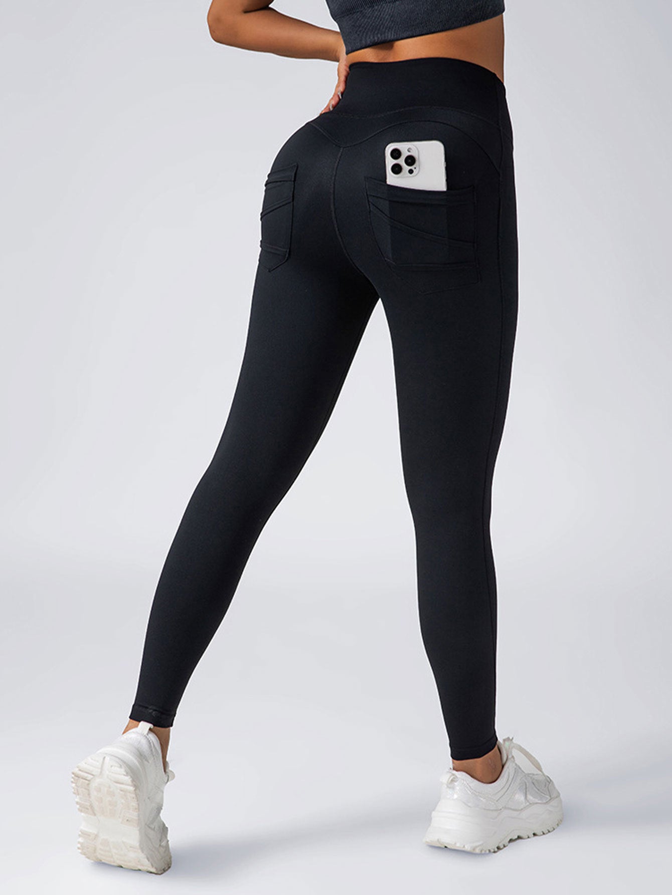 5pack Solid-color Yoga Pants