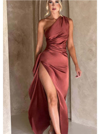 Women's Backless Slit Dress