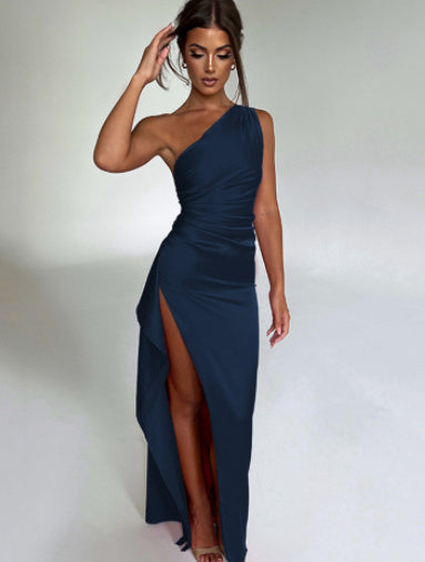 Women's Backless Slit Dress