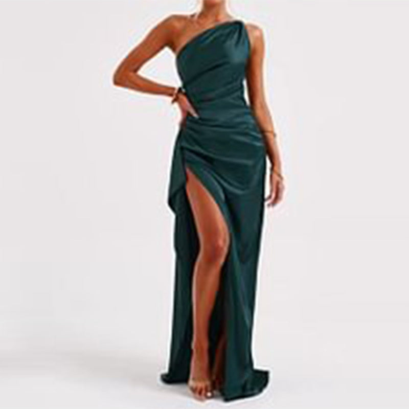 Women's Backless Slit Dress