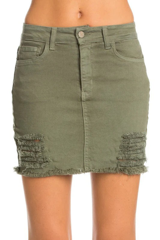 Jeans Mini Skirts Vintage Denim Western Style
