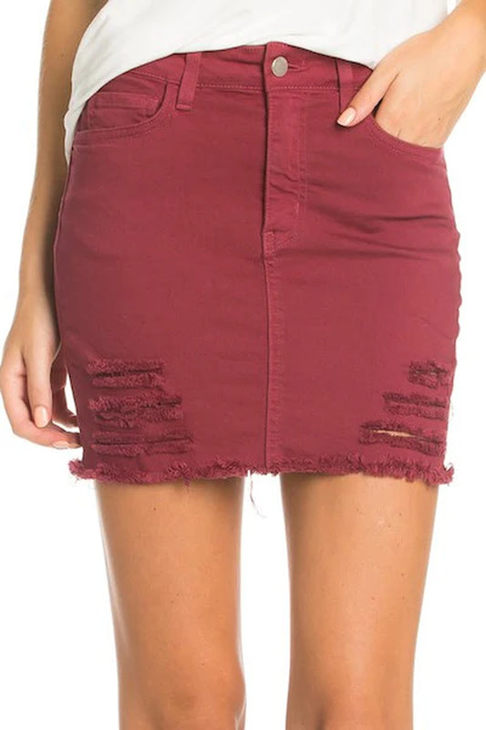 Jeans Mini Skirts Vintage Denim Western Style